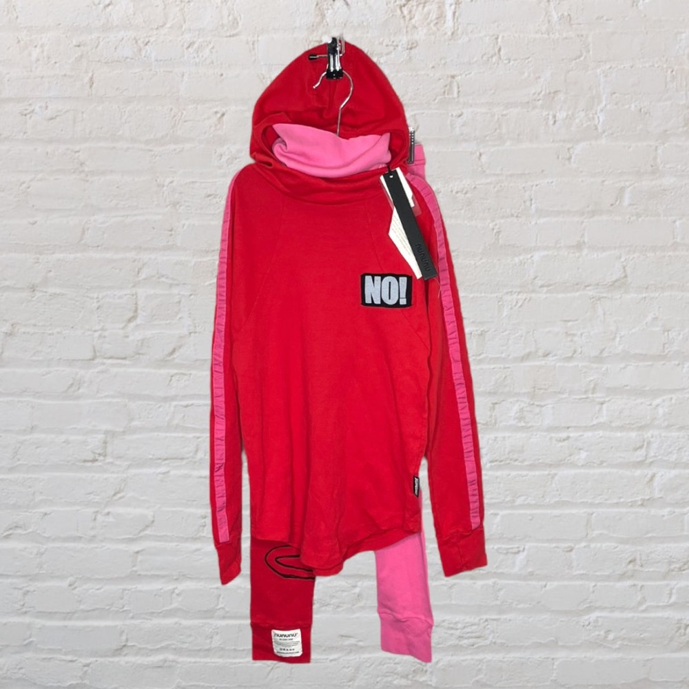 Nununu Two-Tone Ninja Hoodie Set